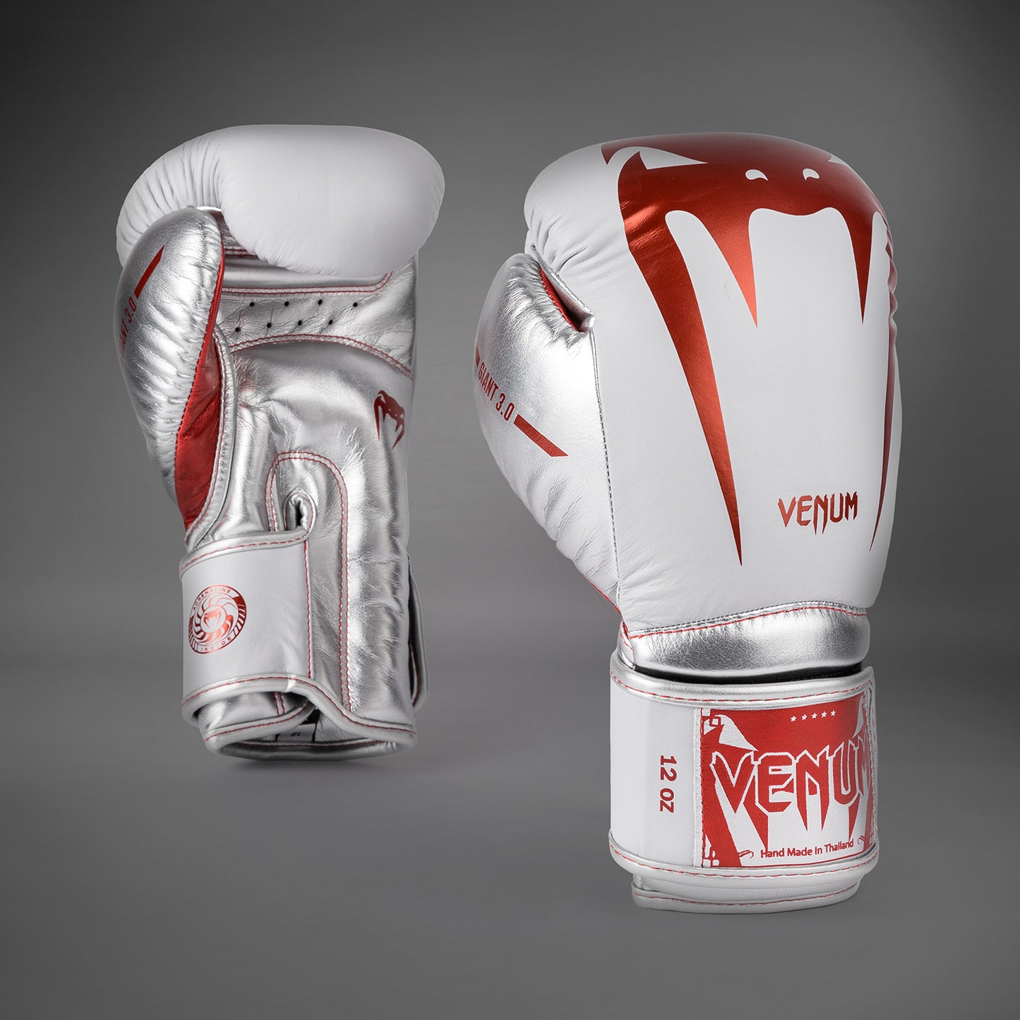 Venum Giant 3.0 Bokshandschoenen - Rood/Zilver - Speciale Editie