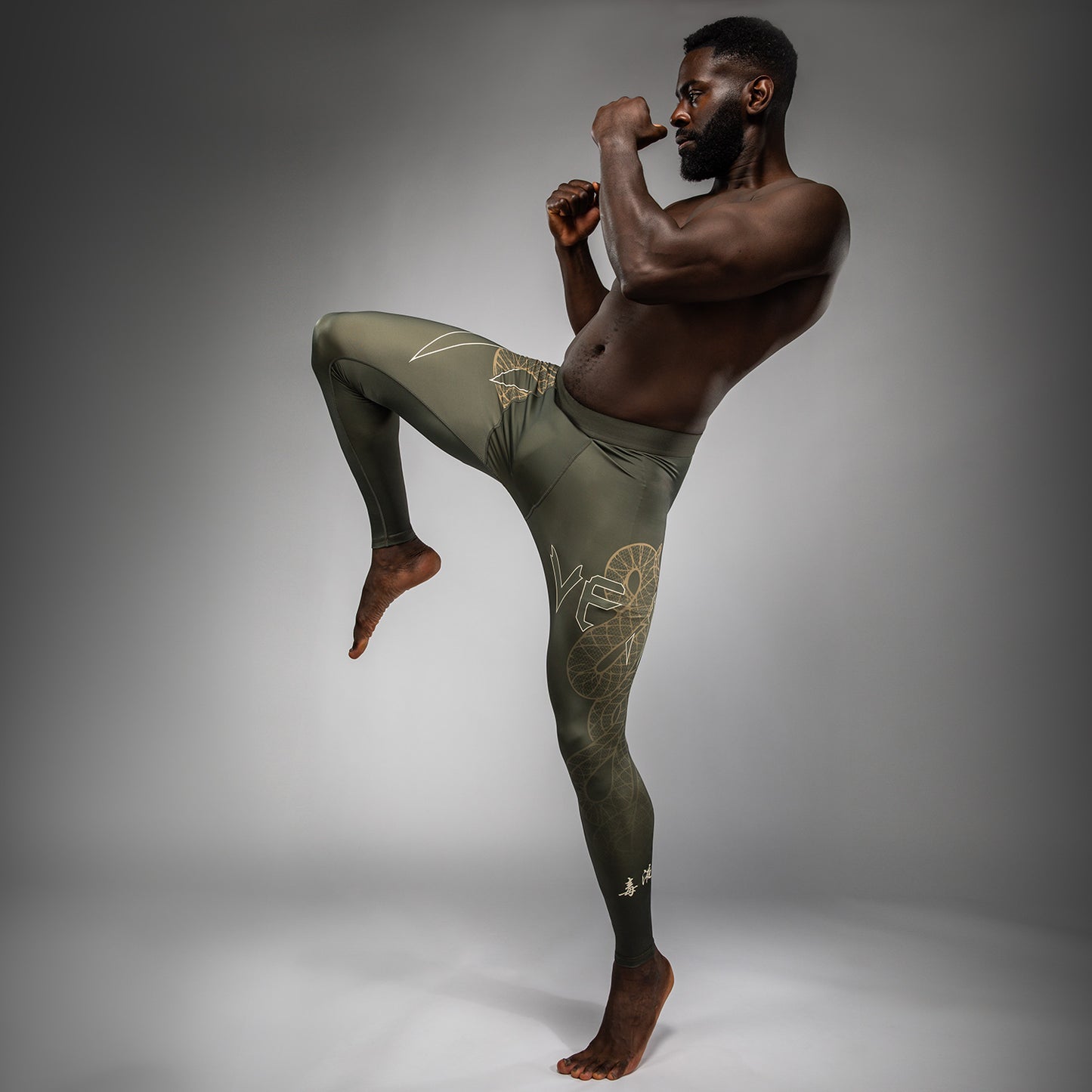 Venum Serpenti Spats – Khaki/Bronze/Ivoor