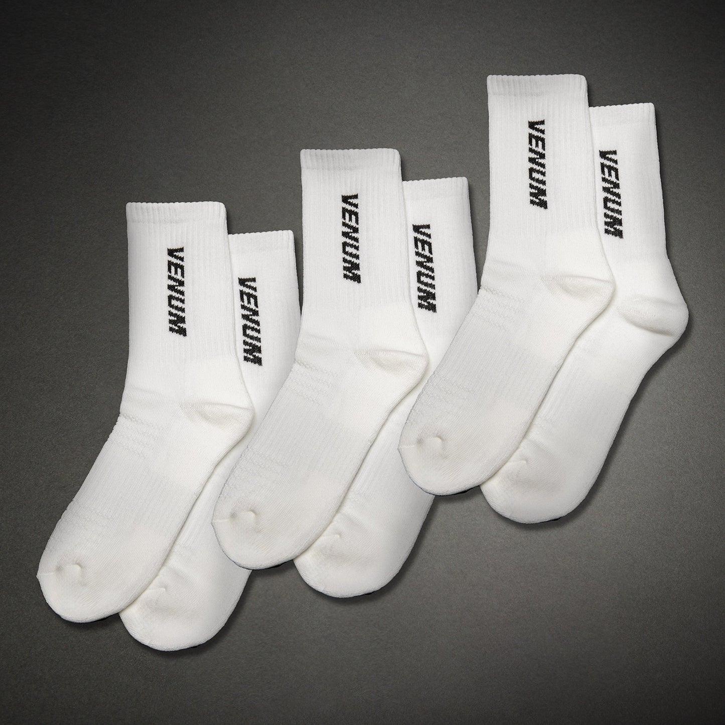 Venum Essential Sokken (Set van 3 paar) – Wit/Zwart