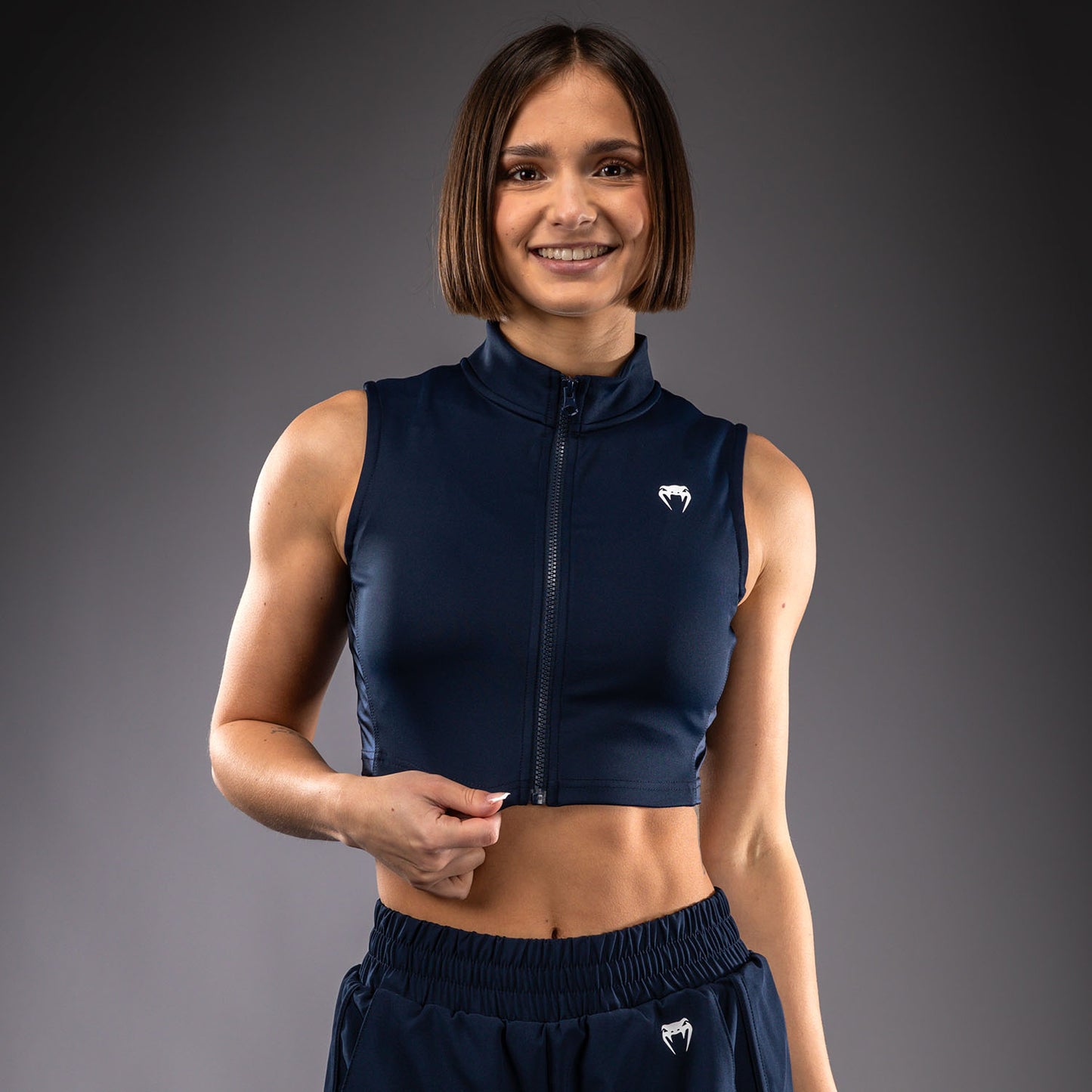 Venum Sculpt Shape Crop top voor dames - Marineblauw
