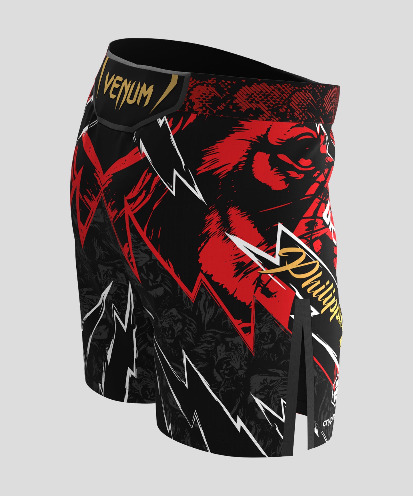 UFC Unrivaled by Venum Jon Jones Mannen Short Fit Fight Short - Rood