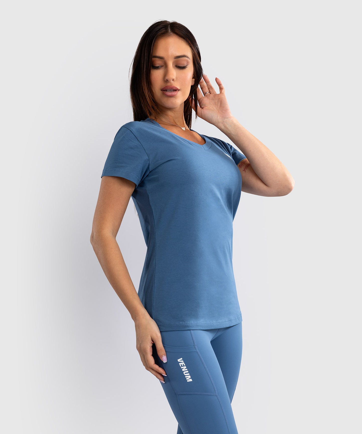 Venum Essential T-Shirt Dames - Stormblauw