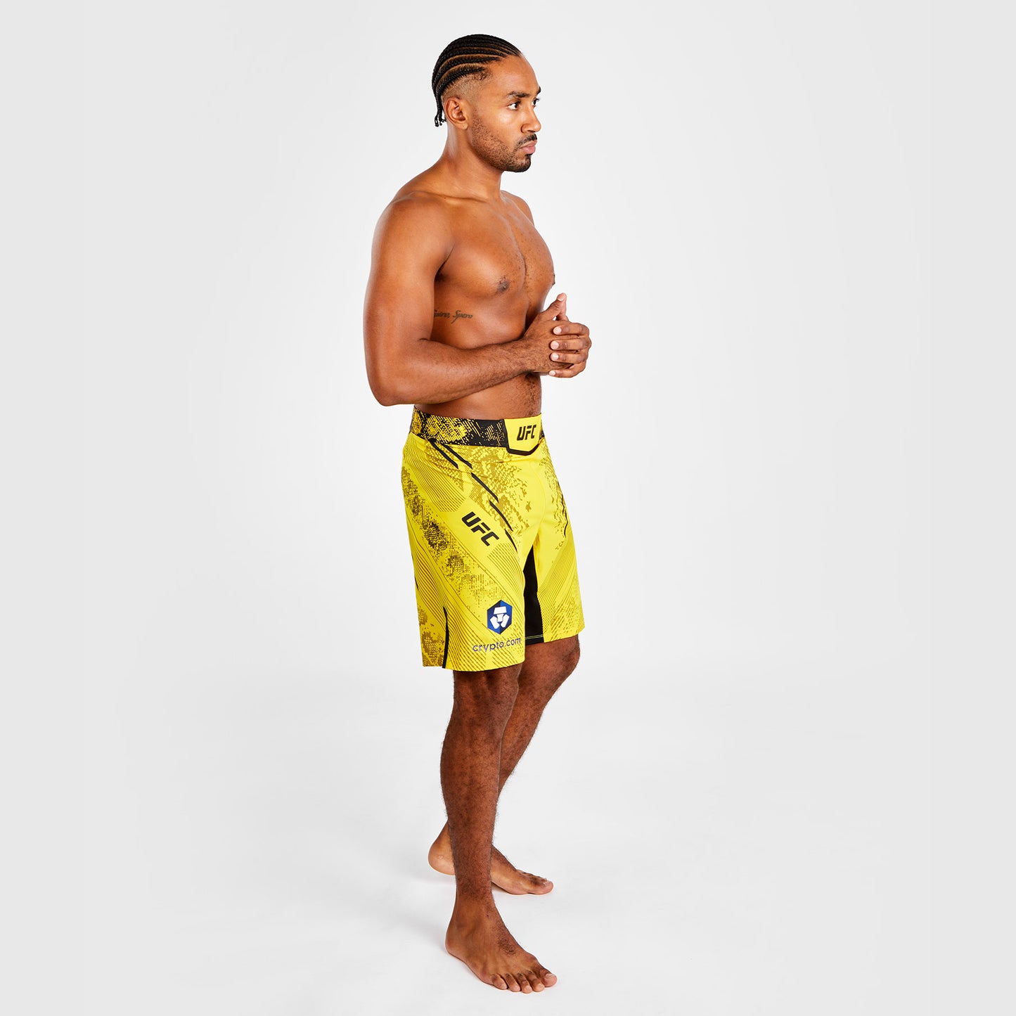 UFC Adrenaline by Venum Authentic Fight Night Heren Gevechtsshort - Lange Pasvorm - Geel