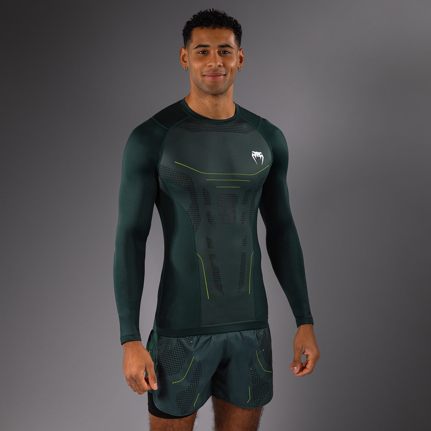 Venum Technical 3.0 Langdurige Rashguard - Bosgroen