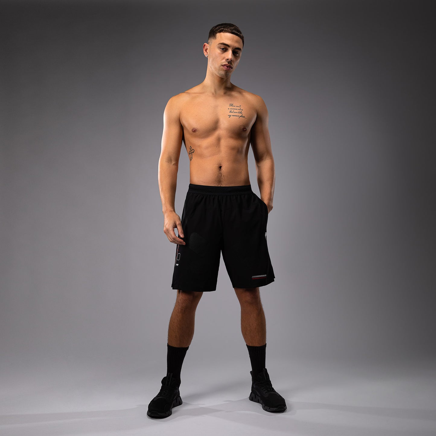 Venum Tactical XT  Trainingsshort heren - Zwart/Vuurrood