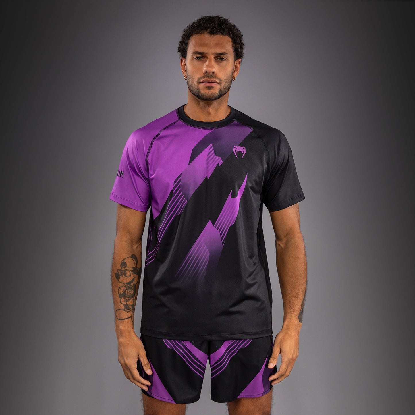 Venum No-Gi 6.0 Dry Tech T-shirt - Zwart/Paars