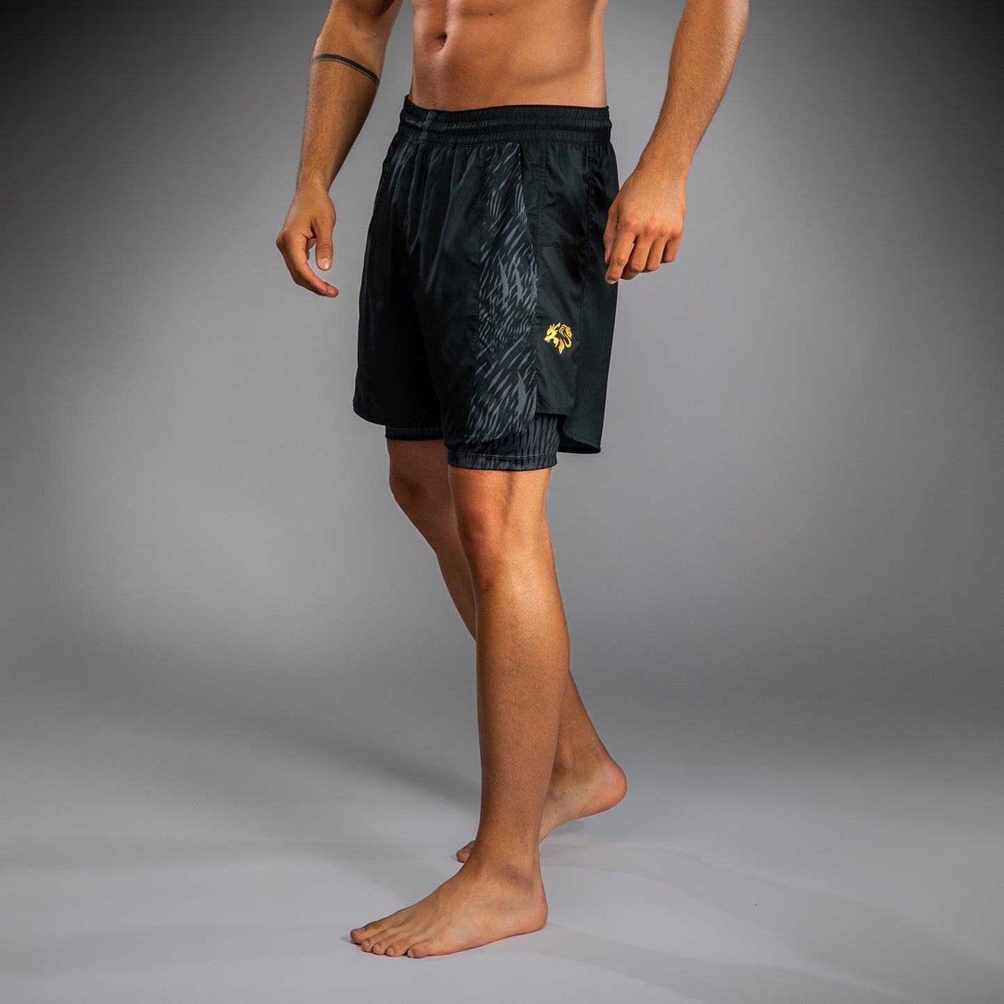 Venum x Chimaev Training Shorts - Zwart/Grijs