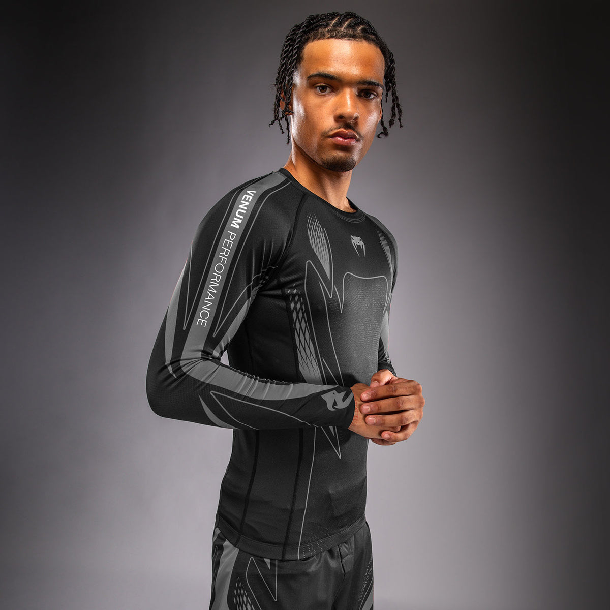 Venum Amazonia Reborn Rashguard met lange mouwen - Zwart/Grijs