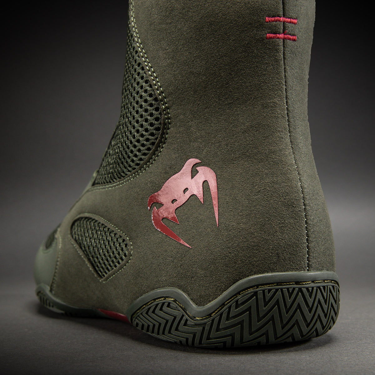 Venum Contender Boksschoenen - Kaki/Rood