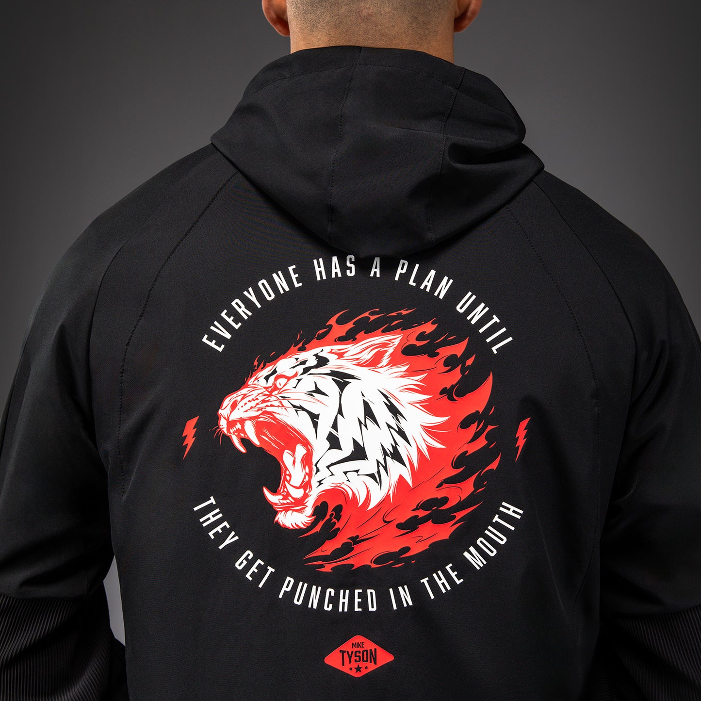 Venum x Mike Tyson Tiger Track Jacket - Diep Diep Zwart/Intens Rood