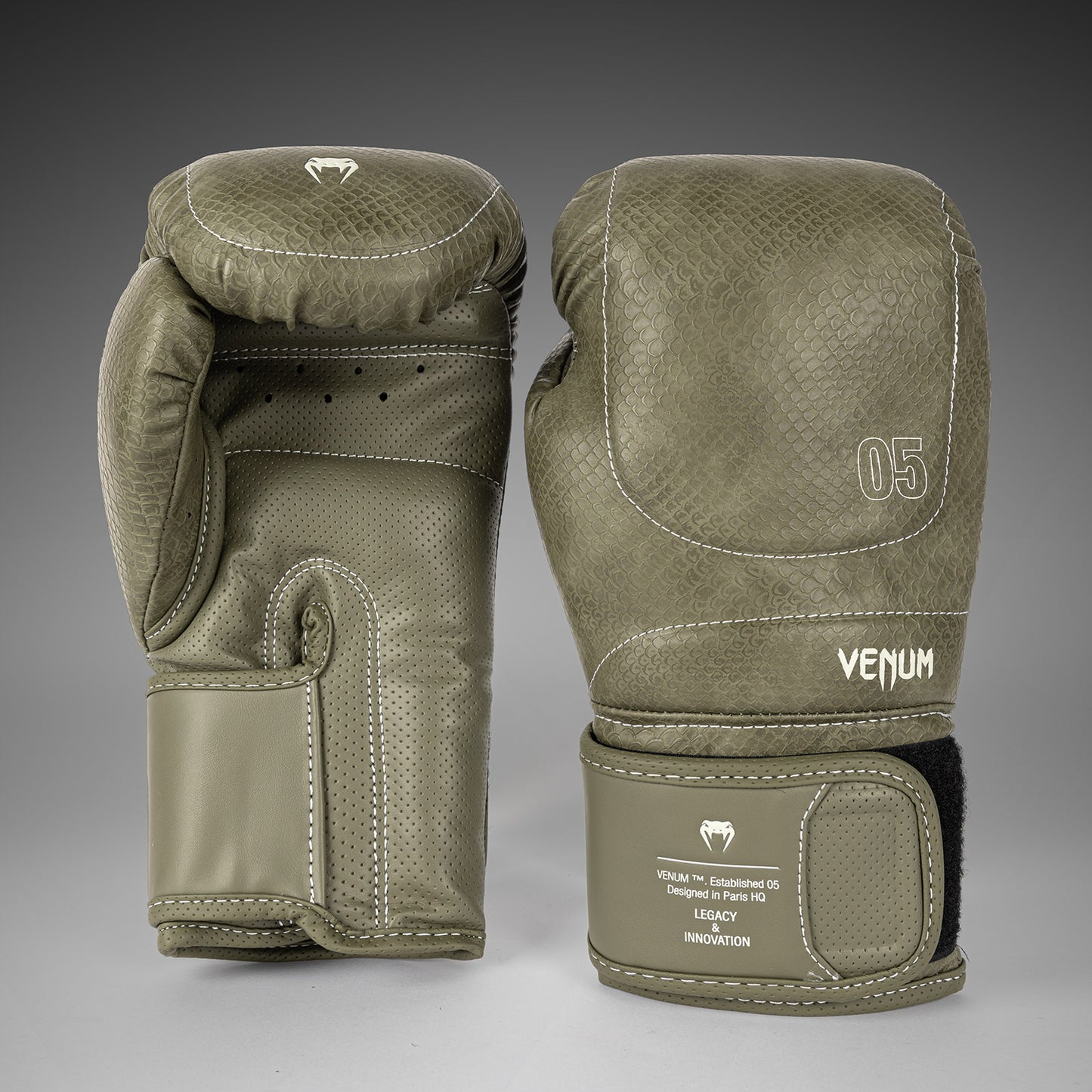 Venum Impact Evo Scales Bokshandschoenen – Legergroen