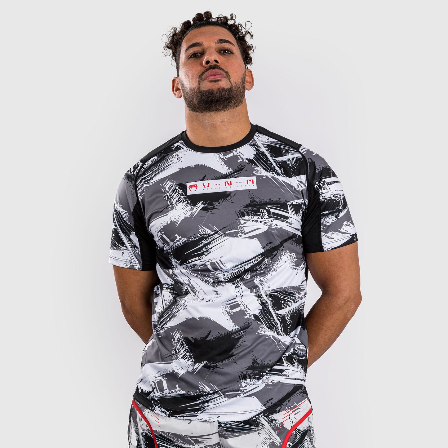 Venum Electron 3.0 Dry-Tech t-shirt - Grijs/Rood
