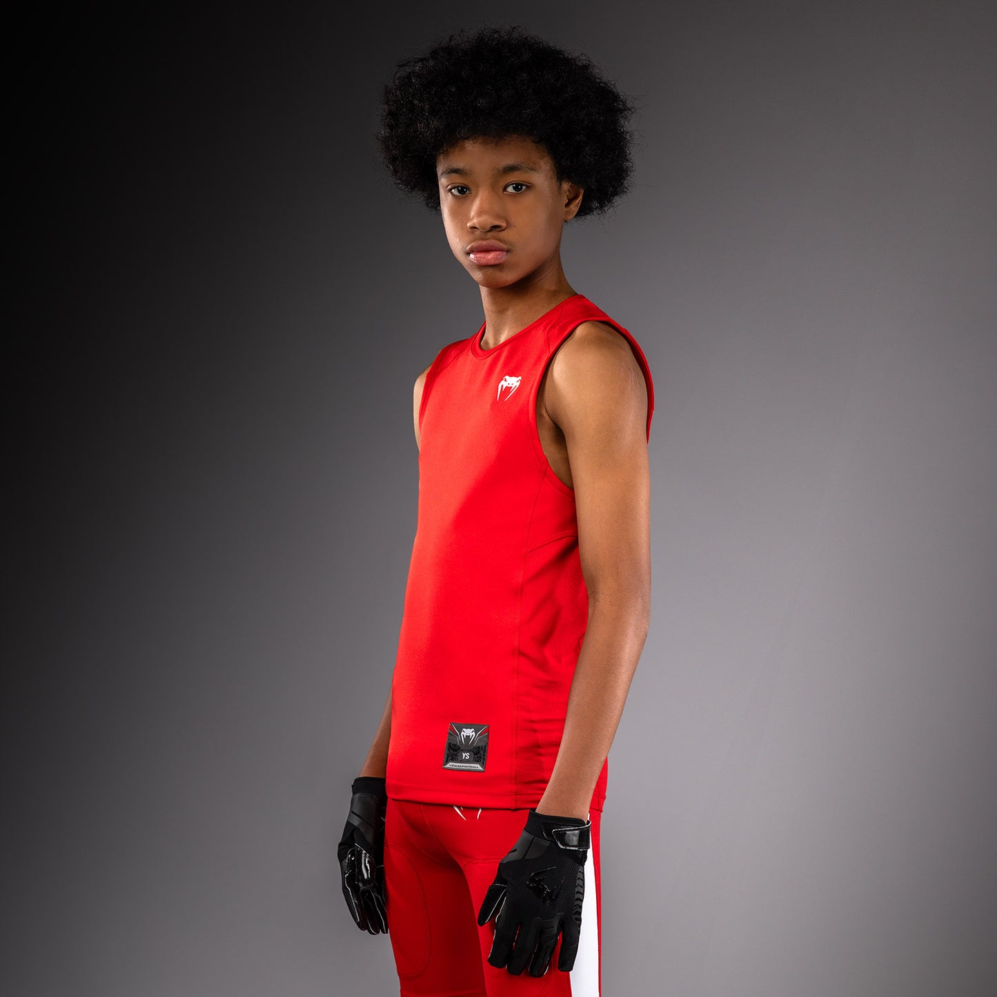 Venum Elite Football Mouwloos Compressie T-shirt voor kinderen - Rood