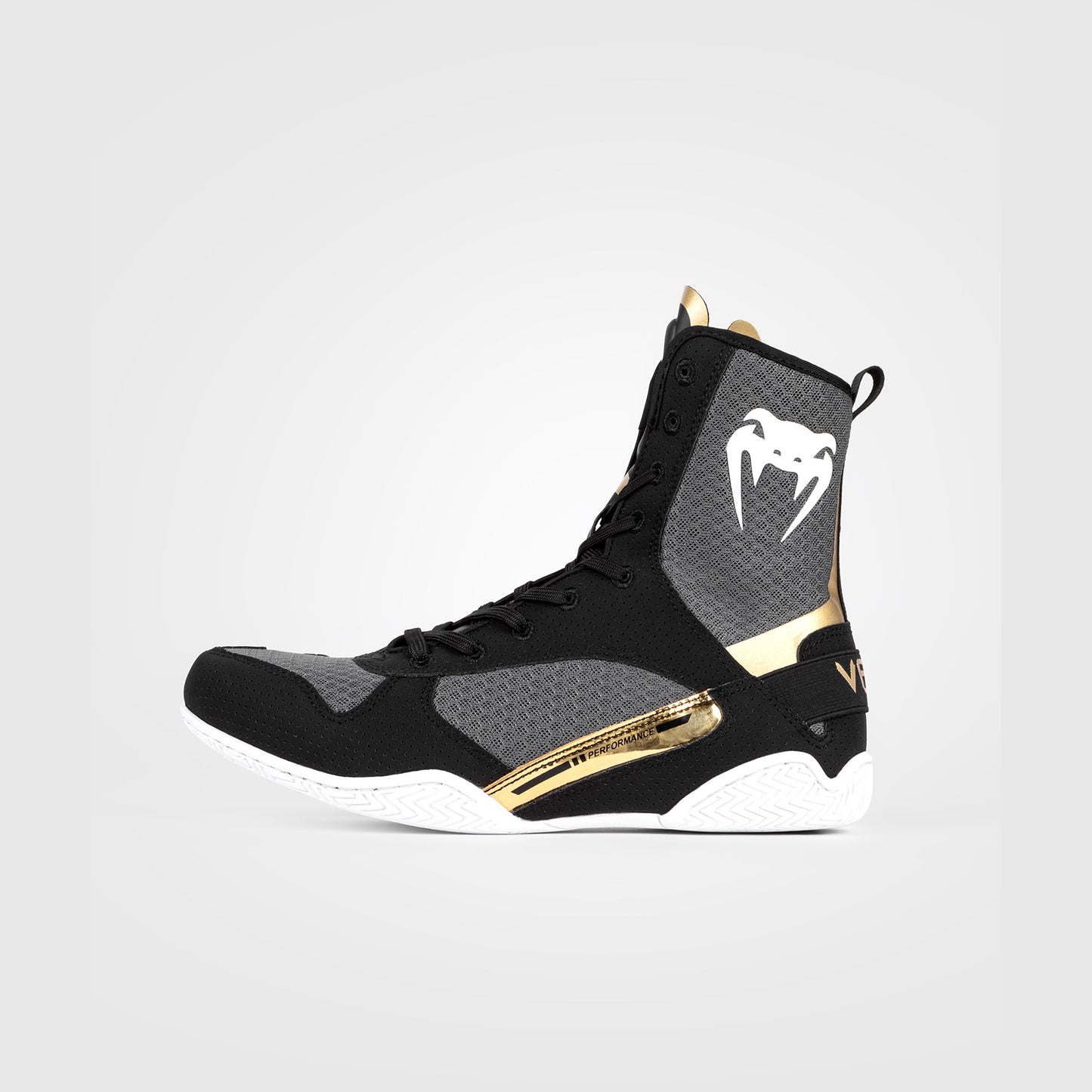 Venum Elite Boksschoenen - Zwart/Wit/Goud