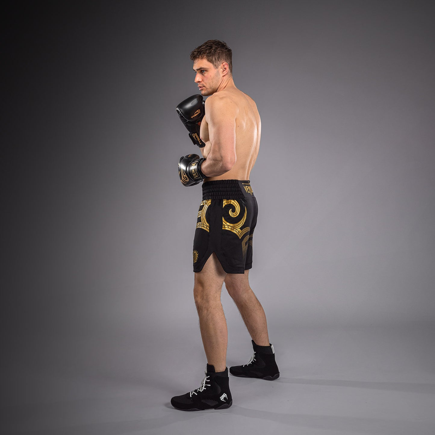 Venum x Mike Tyson Tiger Boksshort - Zwart/Goud