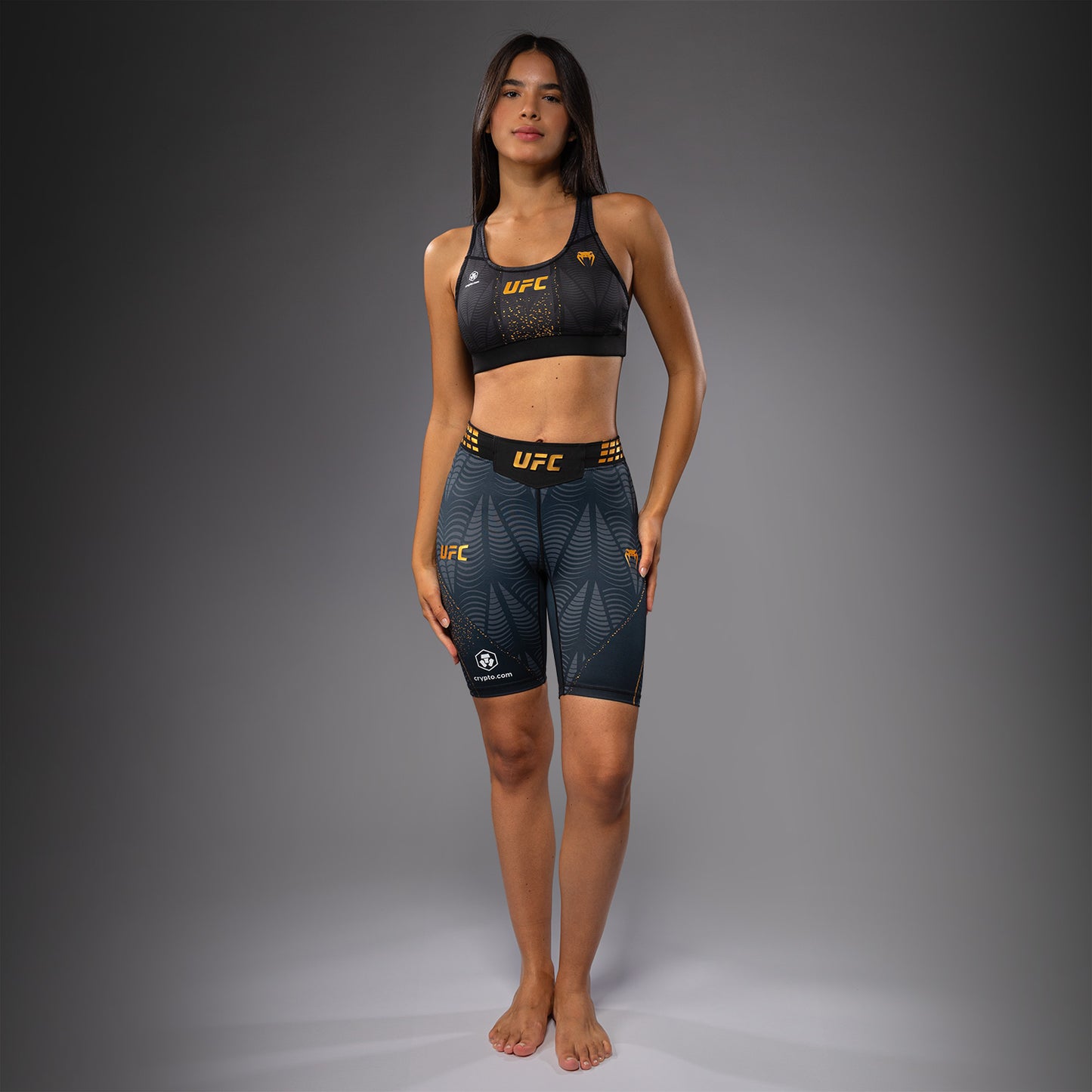 UFC Zenith by Venum Authentic Fight Night Long Fit Vale Tudo Short Dames - Champion