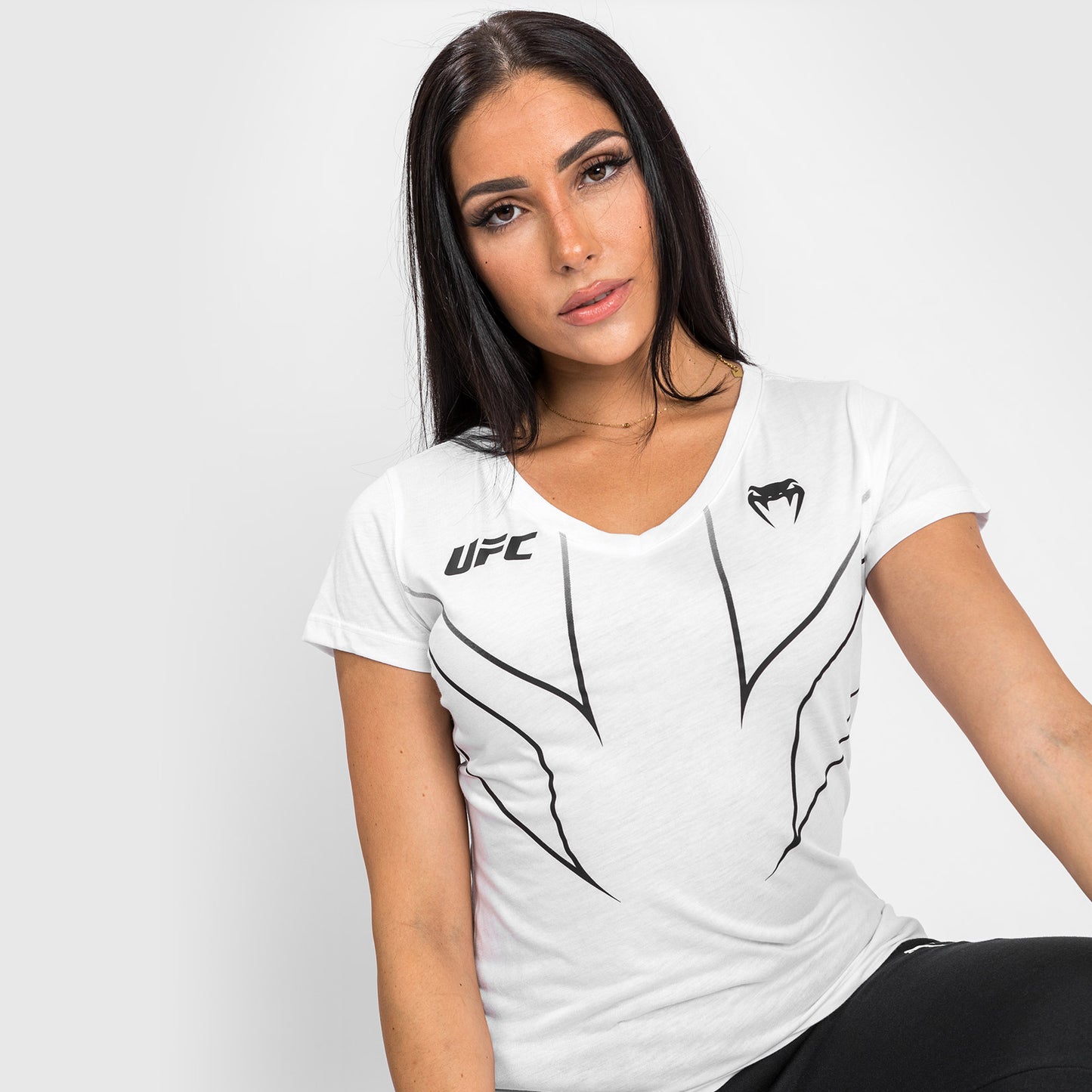 UFC Venum Fight Night 2.0 Replica Dames-T-shirt - Wit