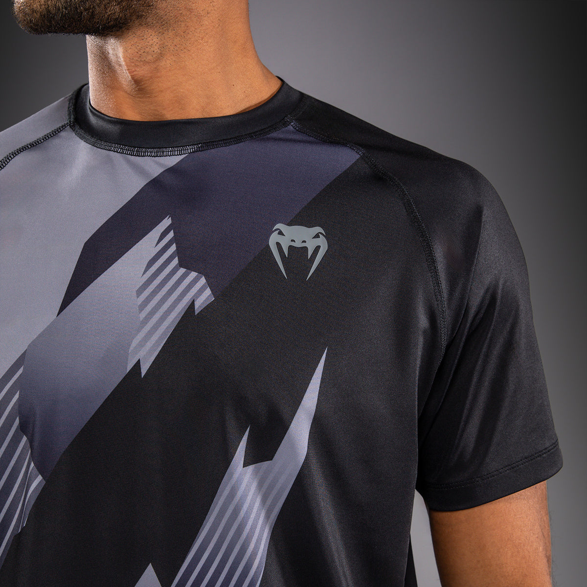 Venum No-Gi 6.0 Dry Tech T-shirt - Zwart/Grijs