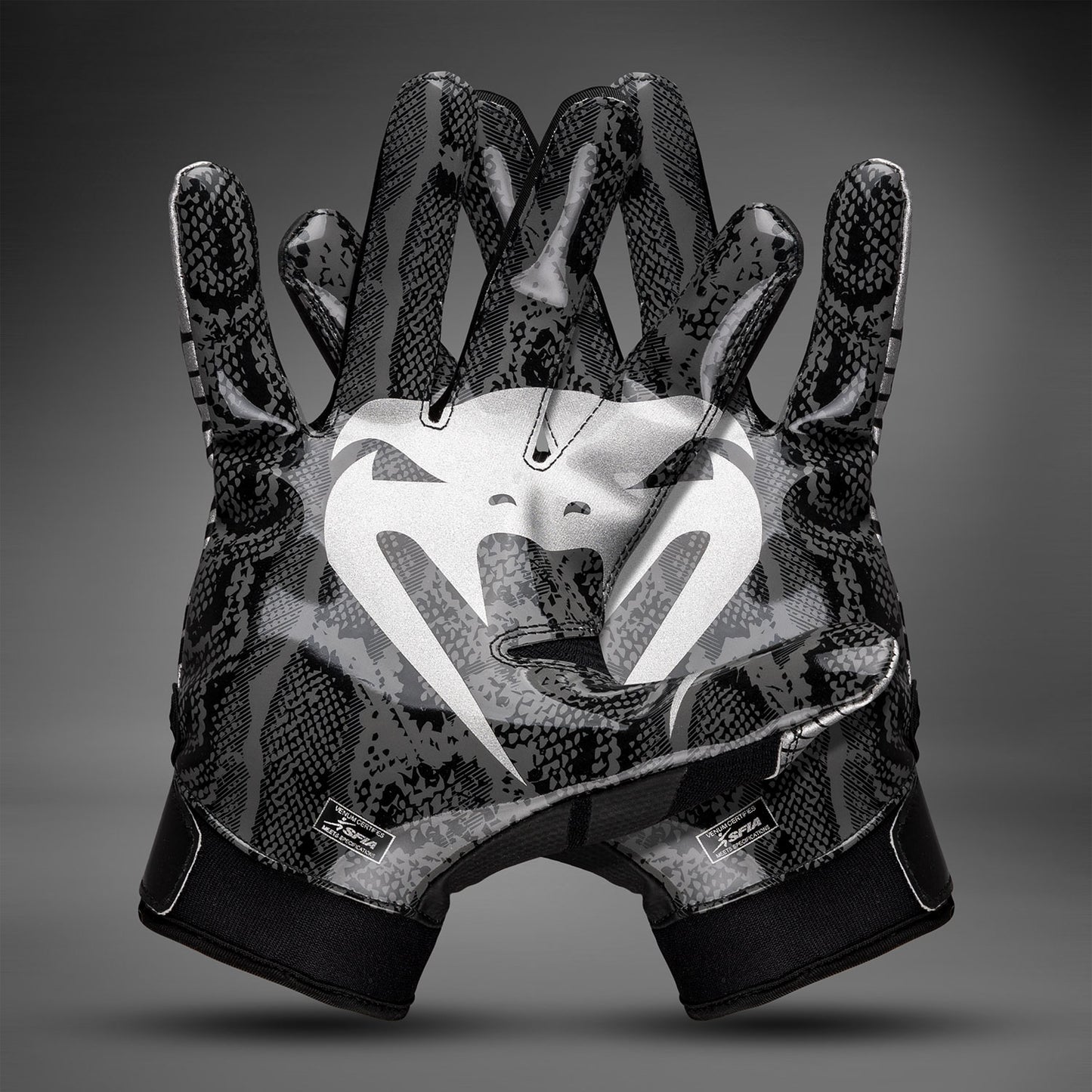 Venum Elite Voetbalhandschoenen - Zwart/Zilver