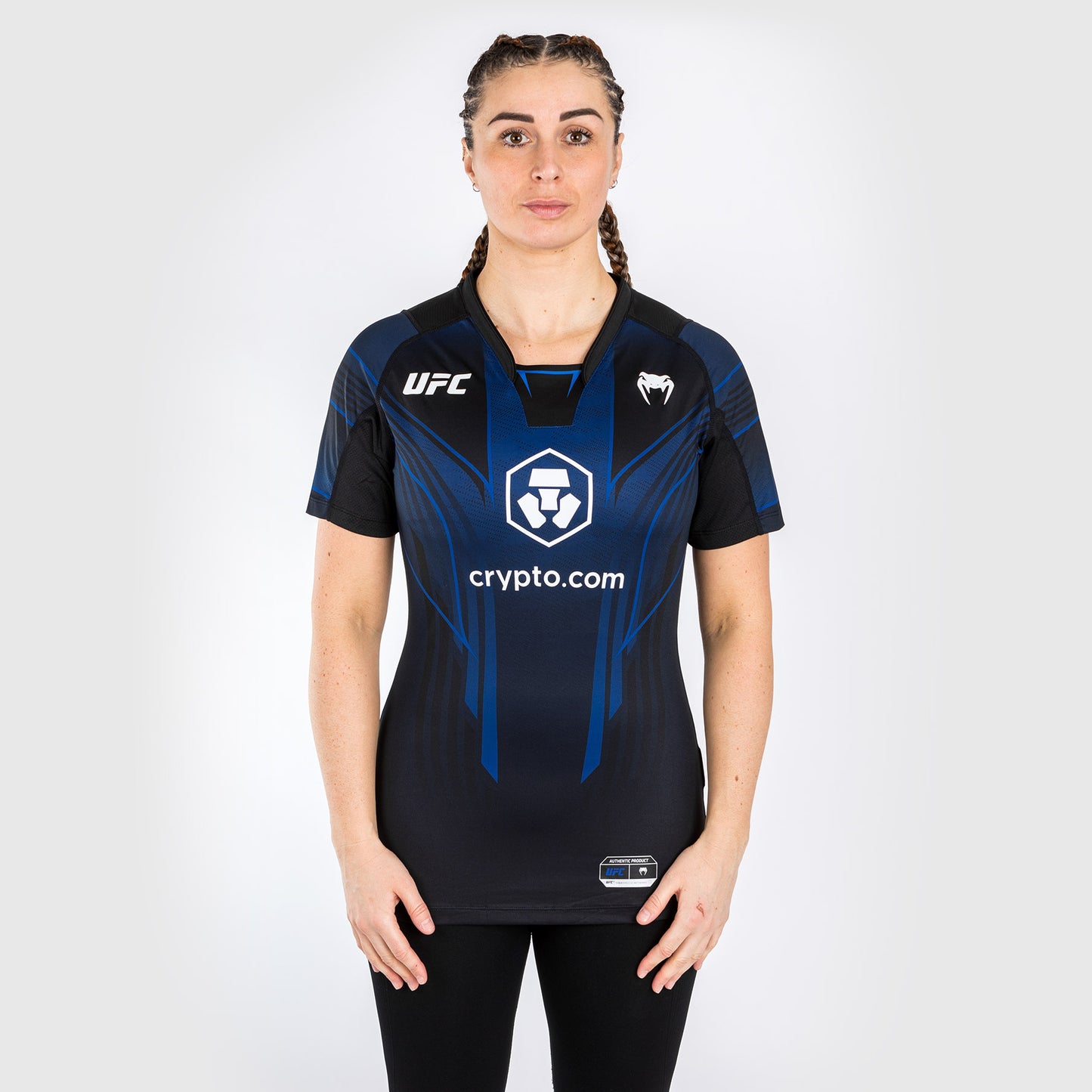 UFC Venum gepersonaliseerde authentieke Fight Night 2.0 Walkout-jersey voor dames - Midnight Edition