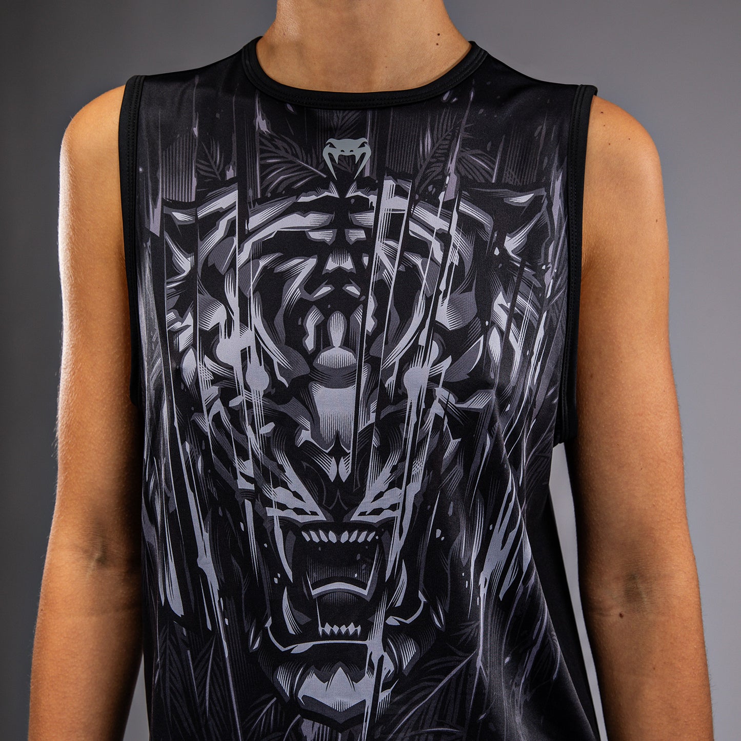 Venum Tiger Top Dames - Zwart / Zilver