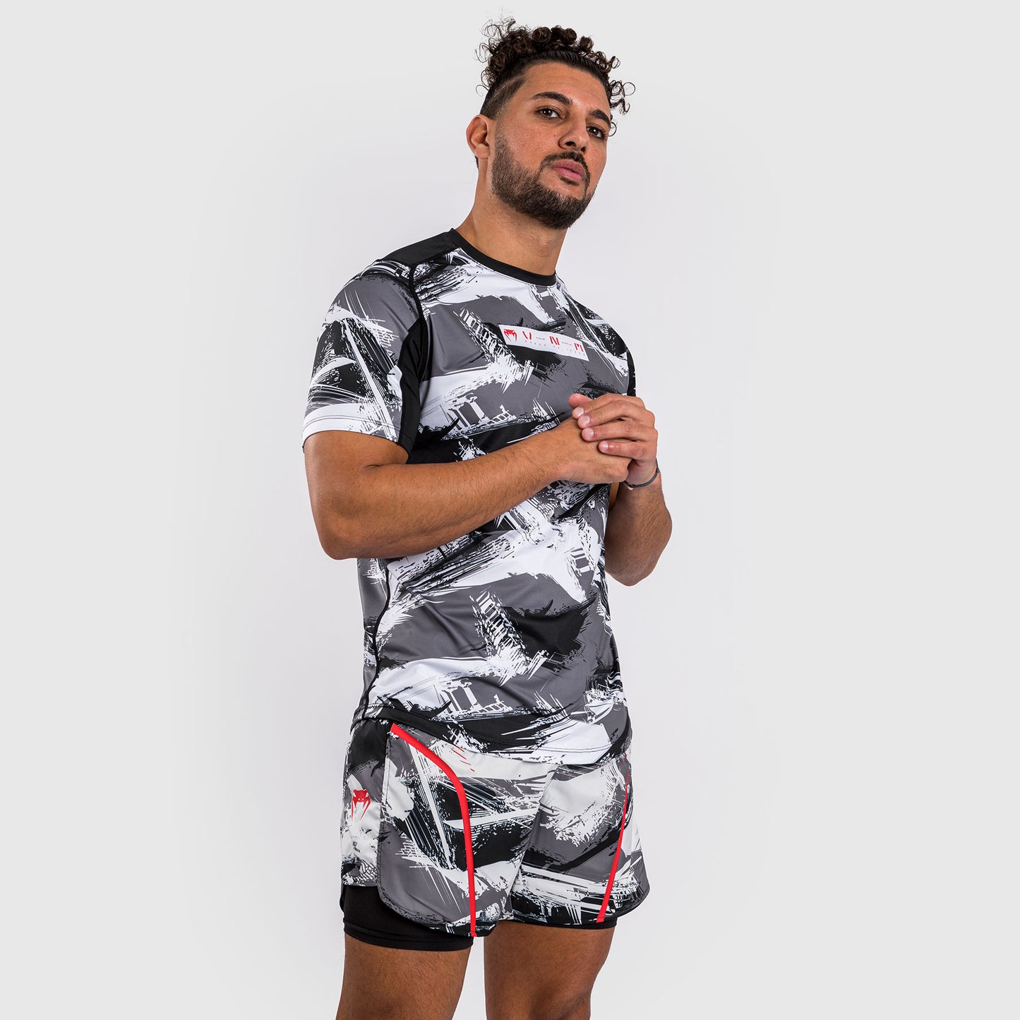Venum Electron 3.0 Dry-Tech t-shirt - Grijs/Rood