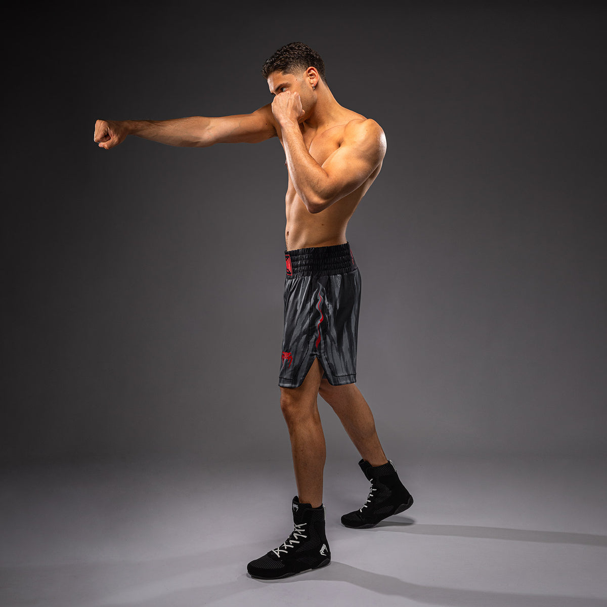Venum Demon Boksshort - Zwart/Grijs