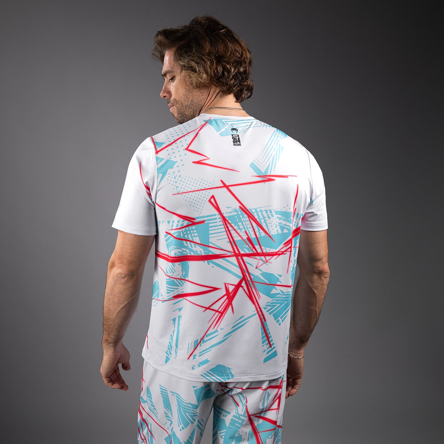 UFC Fusion By Venum Miami Edition Fight Week Heren Dry-Tech T-shirt - Wit