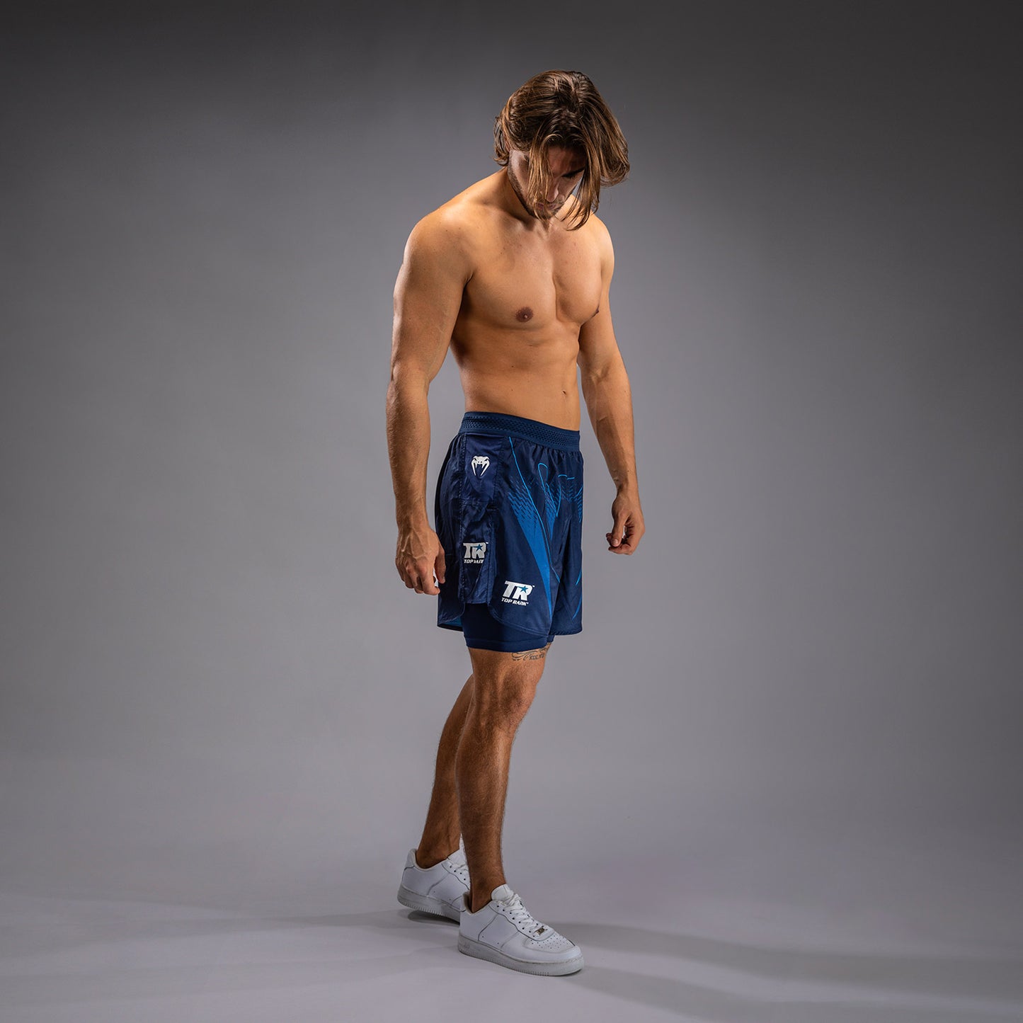 Venum x Top Rank Original Heren Trainingsshorts - Marineblauw