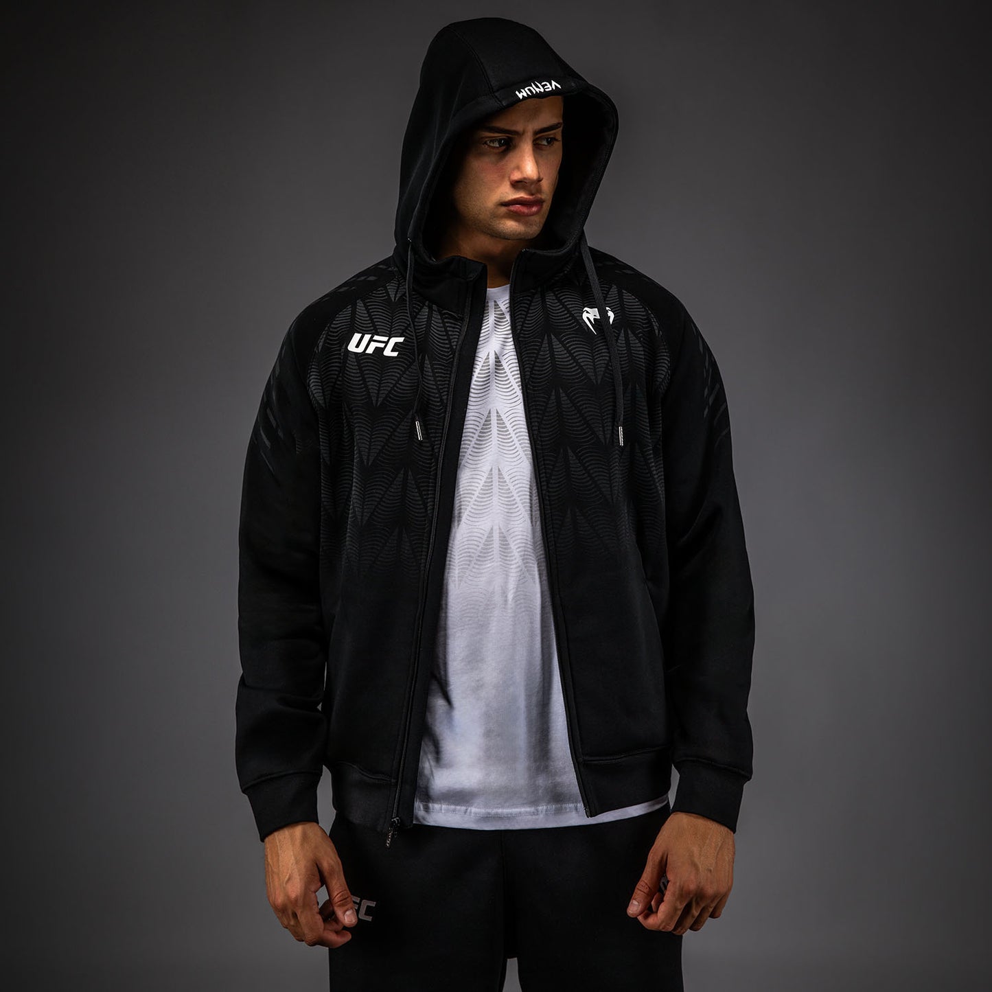 UFC Zenith by Venum Replica Zip Hoodie Heren - Zwart