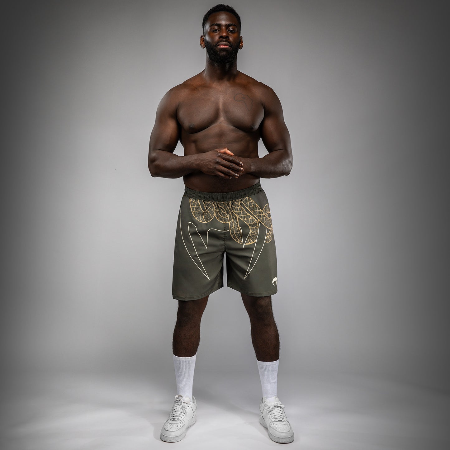 Venum Serpenti Trainingsshorts – Khaki/Bronze/Ivoor