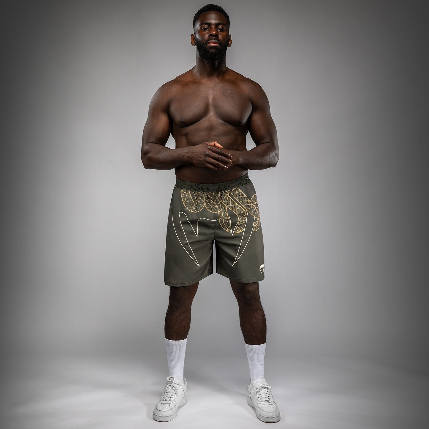 Venum Serpenti Trainingsshorts – Khaki/Bronze/Ivoor