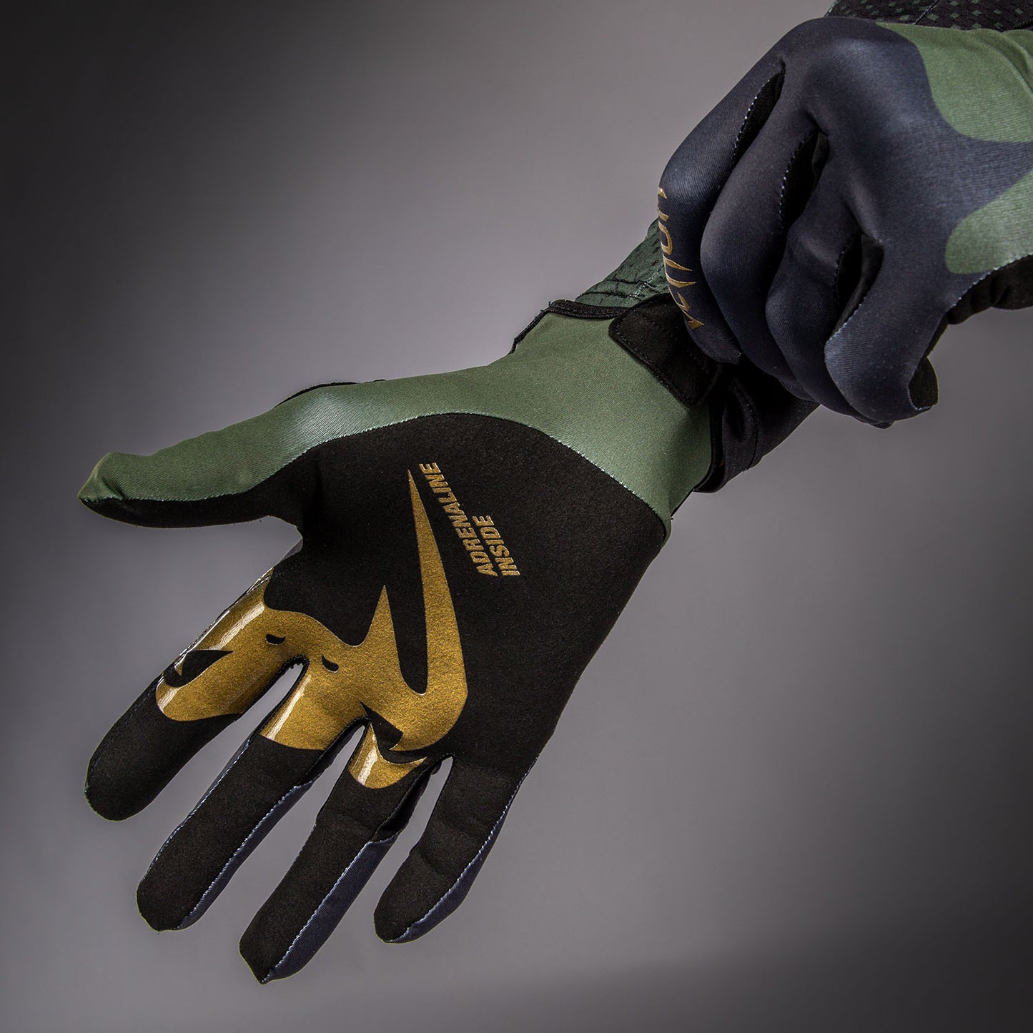 Venum MX Summer Motorsportshandschoenen - Zwart/Groen/Goud