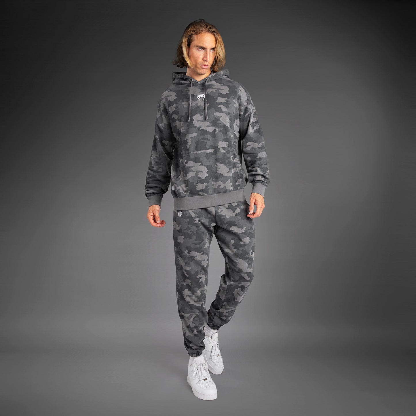 Venum Vortex XL Heren Hoodie - Antraciet Camo