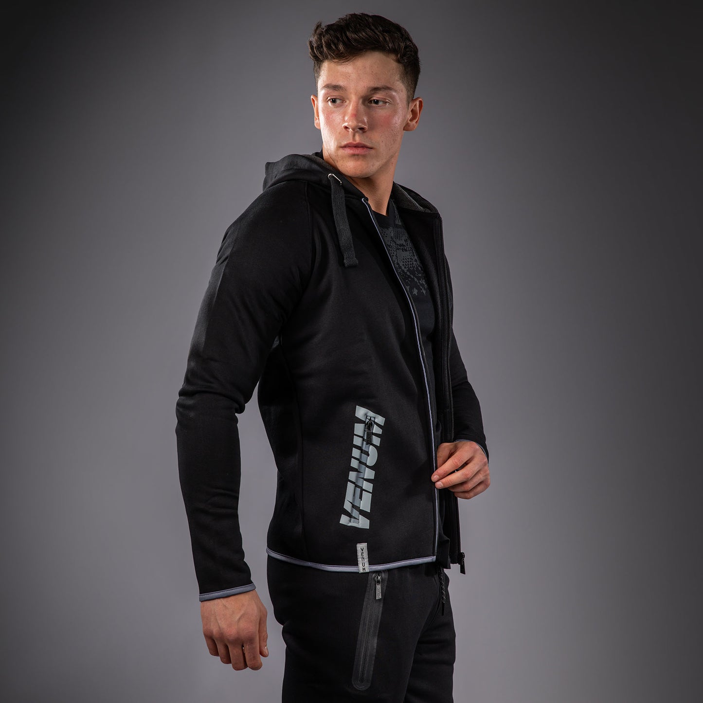 Venum Hoodie – Zwart/Grijs