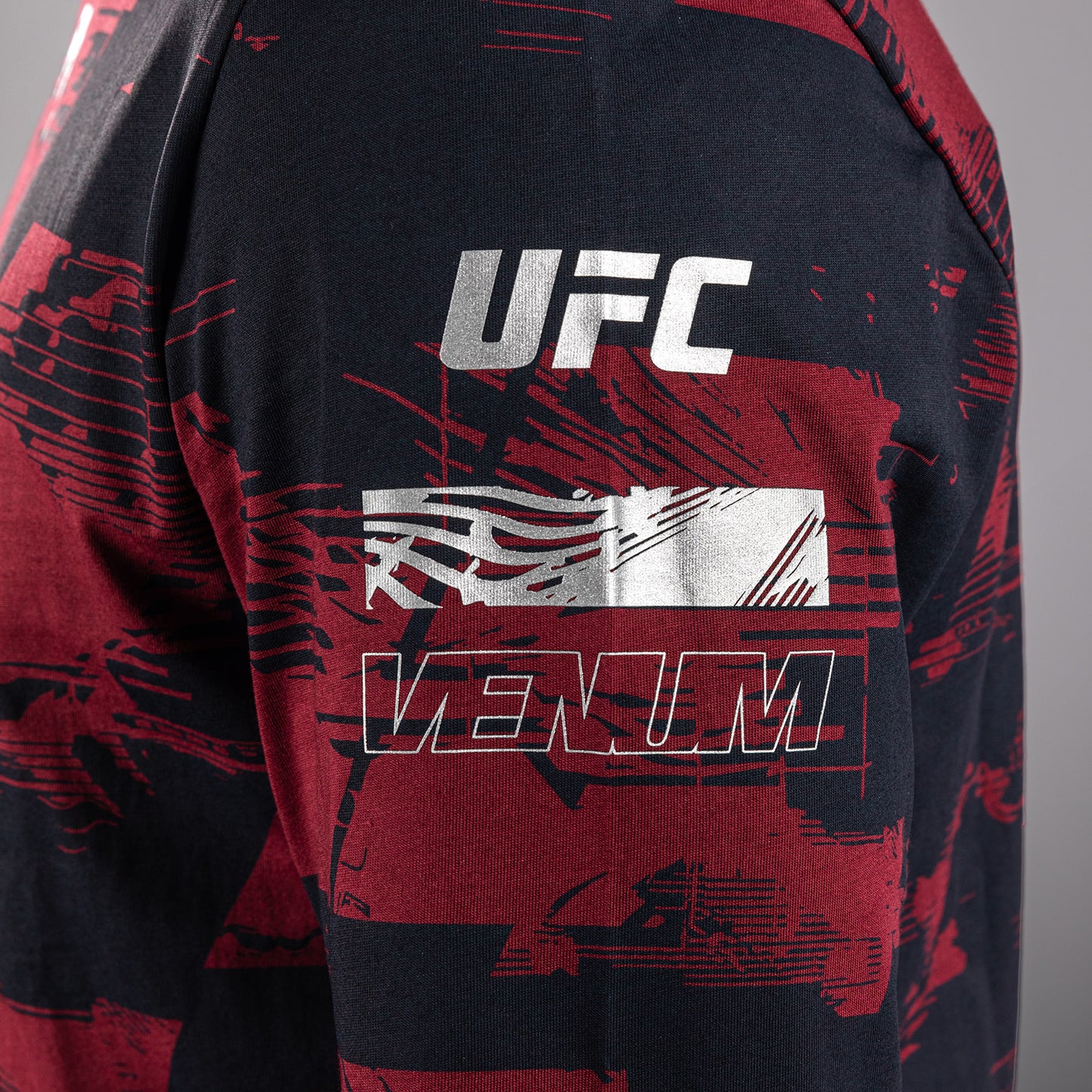 UFC Zenith by Venum Authentic Fight Week Longsleeve T-shirt Heren - Marineblauw/Bordeauxrood/Zilver