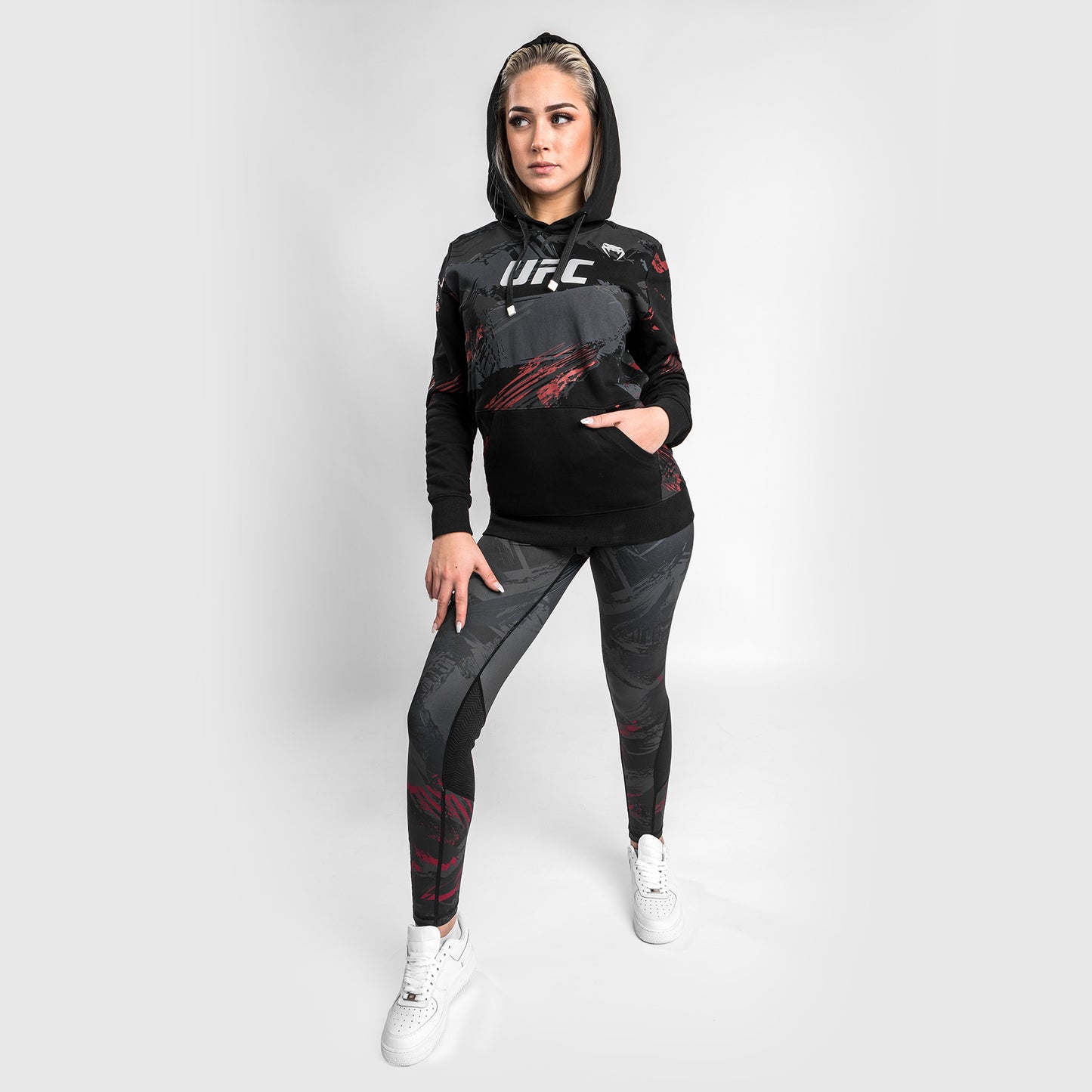 UFC Venum Authentic Fight Week 2.0 Sweatshirt met capuchon - Voor Dames -  Zwart