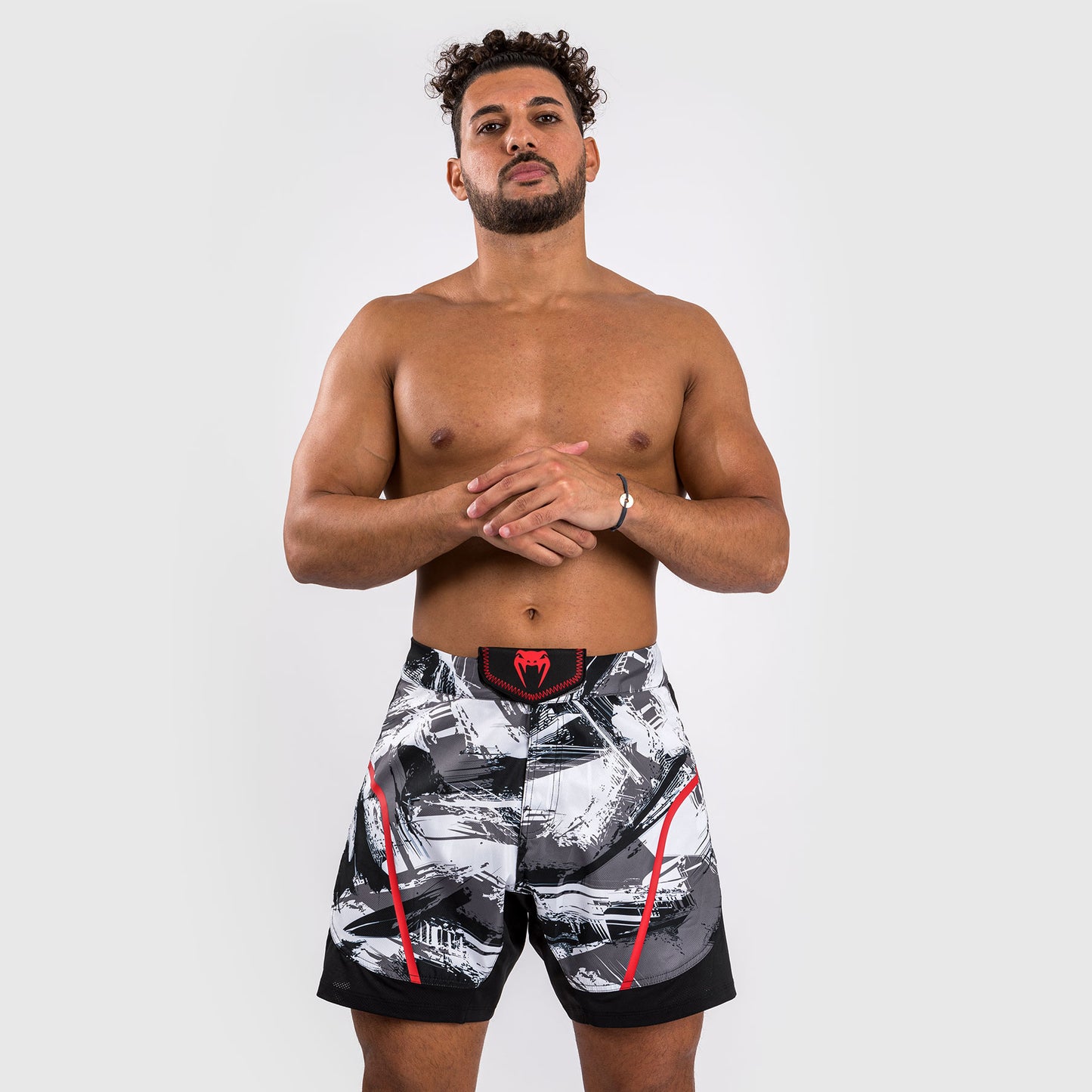 Venum Electron 3.0 Gevechtsshort - Grijs/Rood