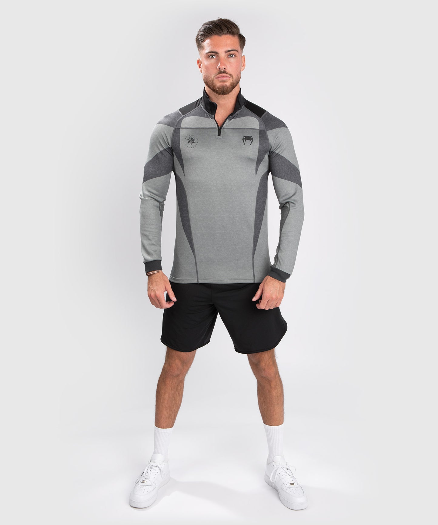 Venum Stone Dry Tech T-shirt Met - Lange Mouwen - Mineraalgroen