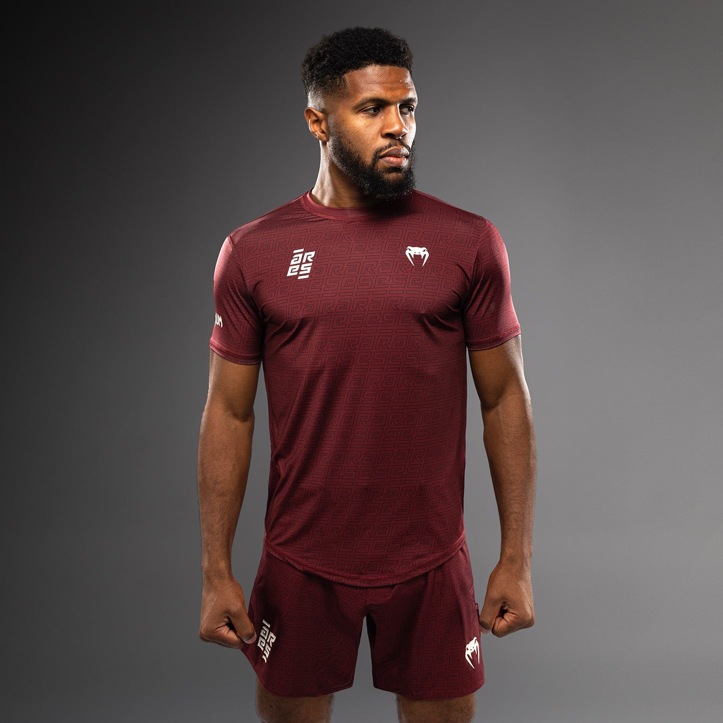 Venum x Ares Heren Dry-Tech Shirt - Bordeaux