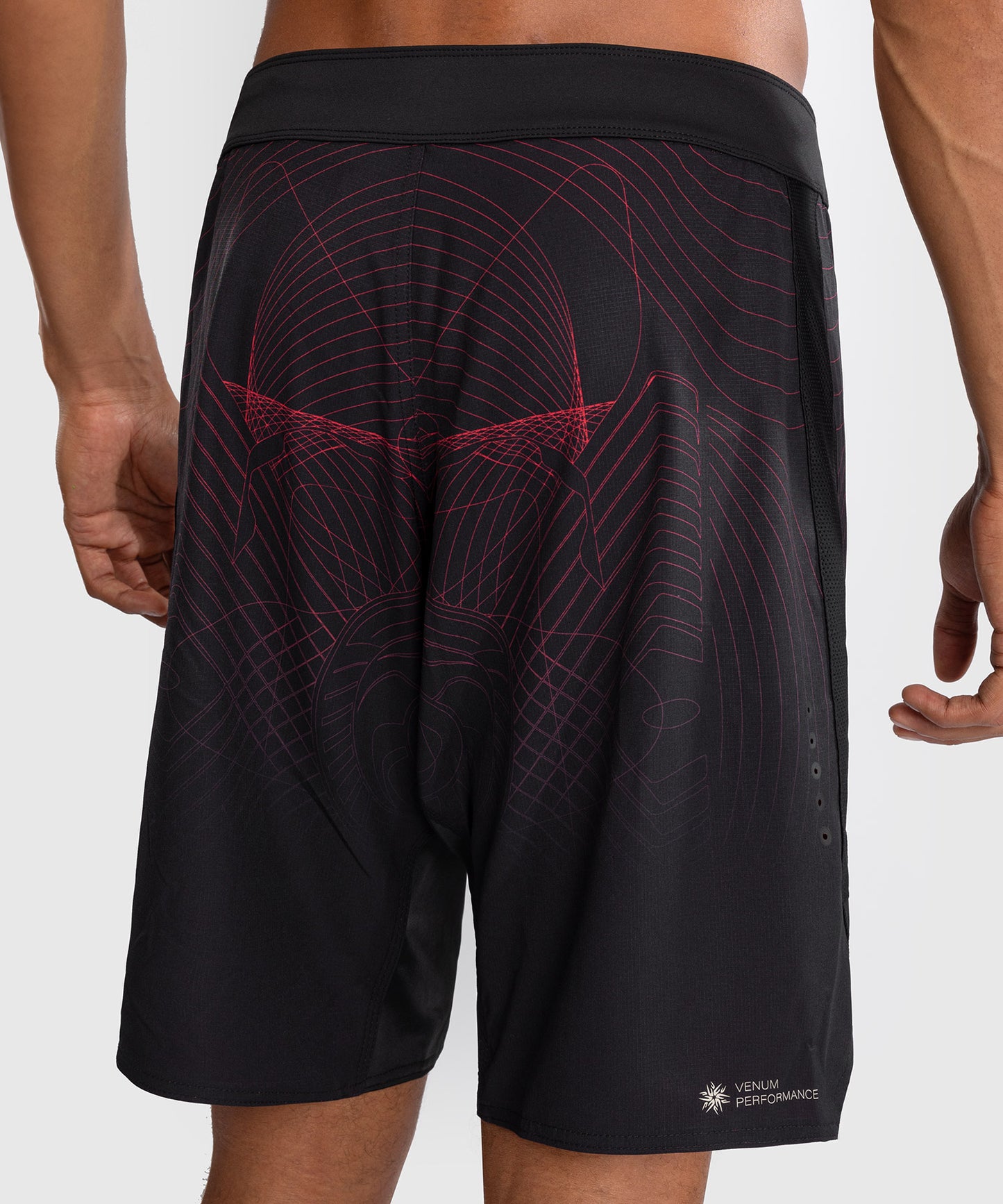 Venum G-Fit Air Fight Shorts Heren - Diepzwart / Vuurrood