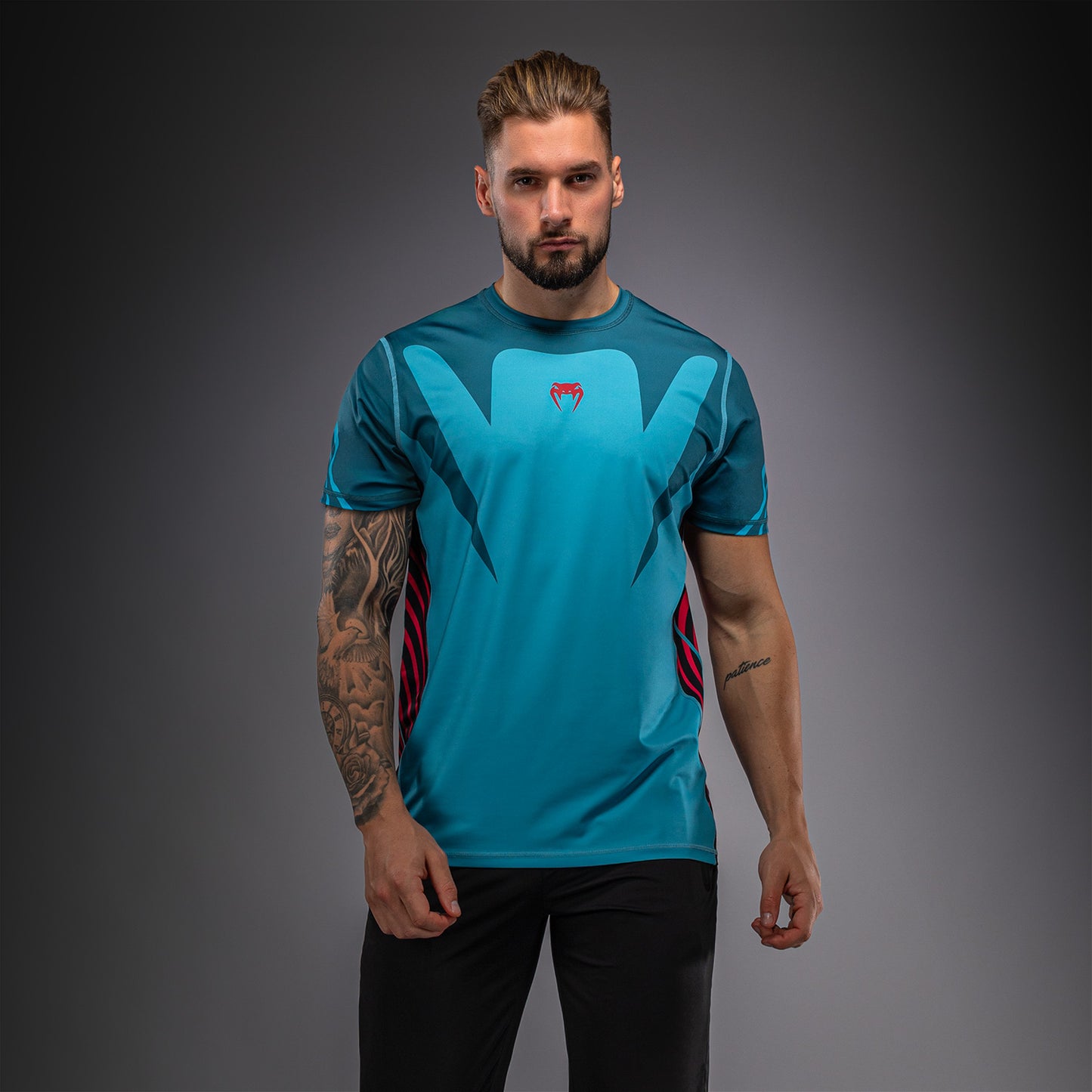 Venum Attack 90 Dry Tech T-shirt – Turkoois/Rood