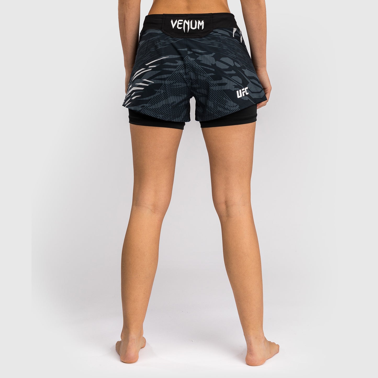UFC Fusion by Venum Personalized Authentic Fight Night Fight Shorts voor Dames - Zwart