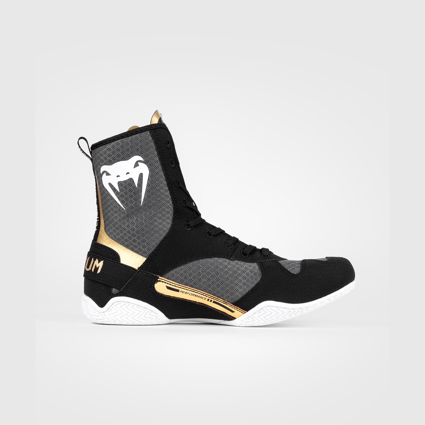 Venum Elite Boksschoenen - Zwart/Wit/Goud