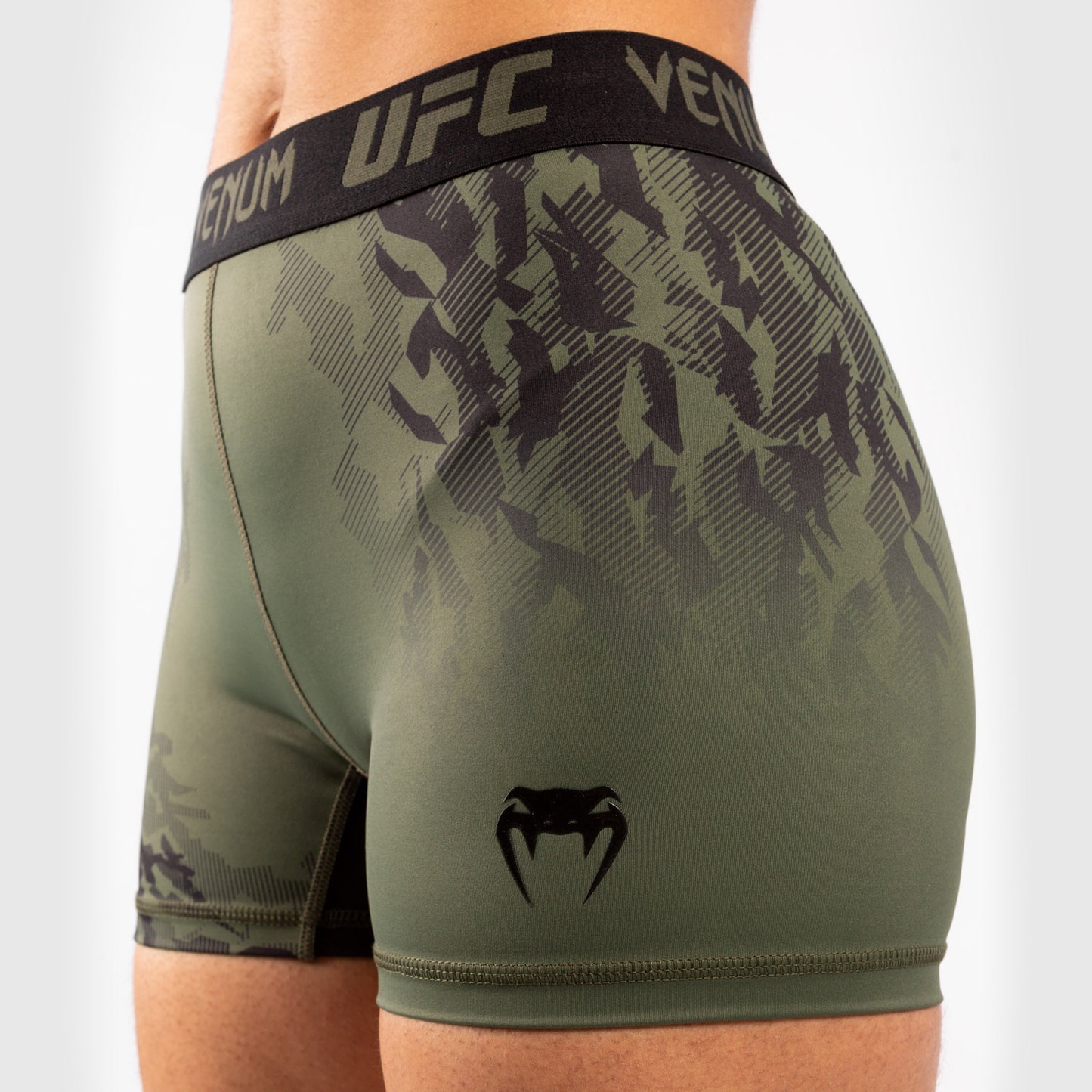 Venum UFC Authentic Fight Week Dames Performance Compressieshort – Kaki
