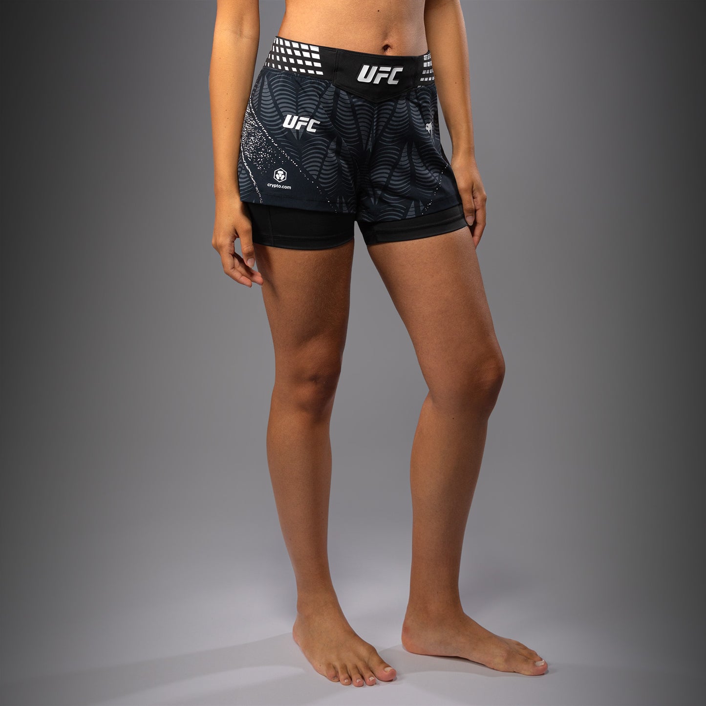 UFC Zenith by Venum Authentic Fight Night Short Fit Fight Short Dames - Zwart