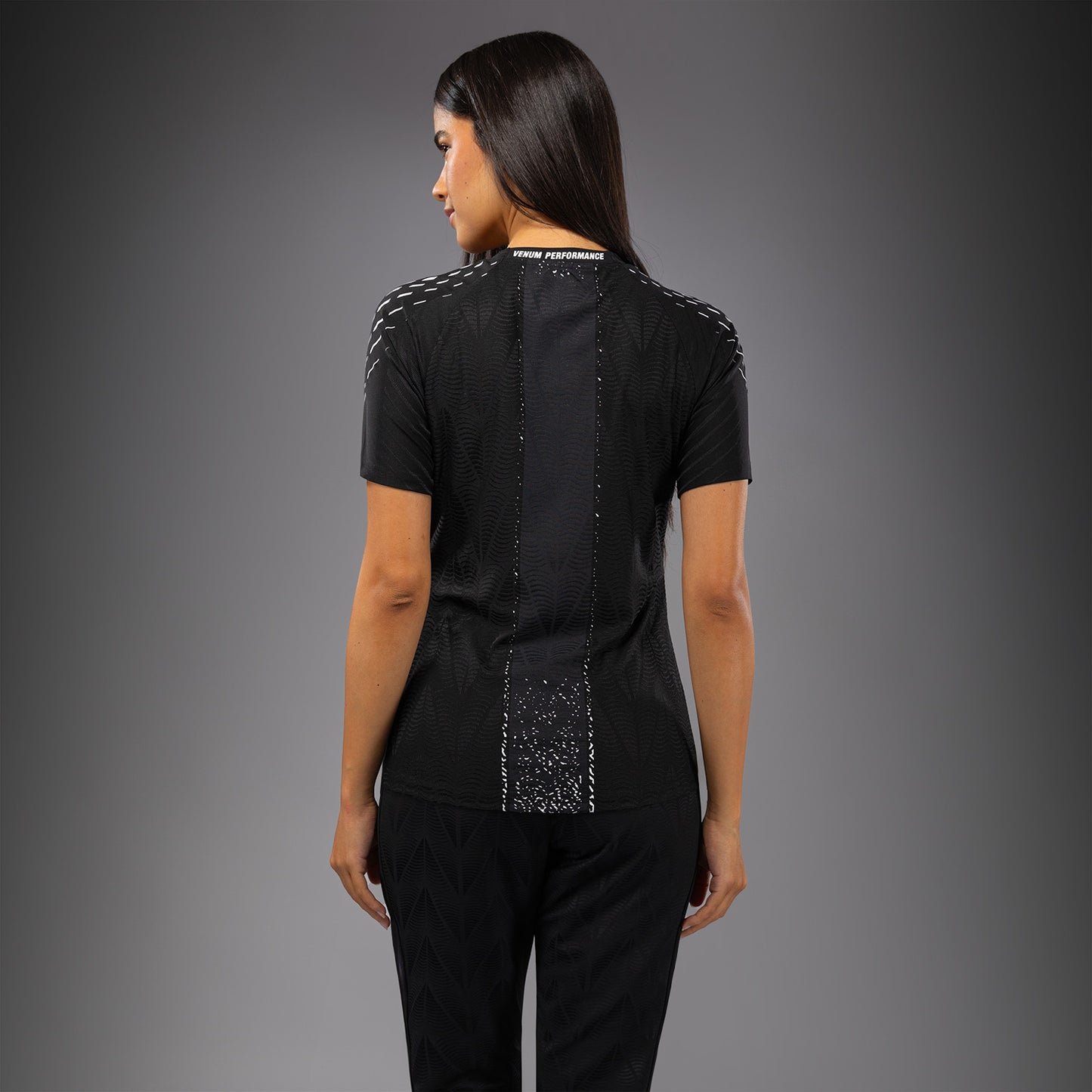 UFC Zenith by Venum Authentic Fight Night Officieel Walkout-shirt Dames Personalized - Zwart