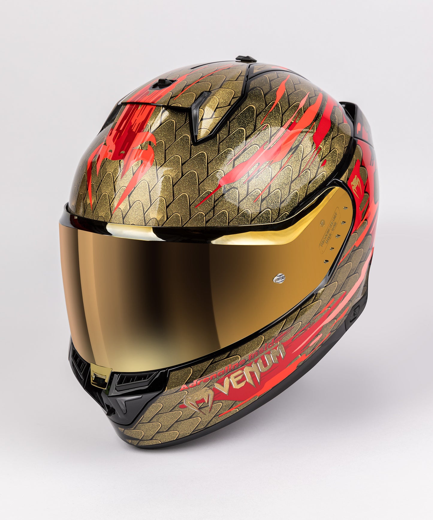 Venum x Shark SKWAL i3 Motorhelm - Rood/Goud