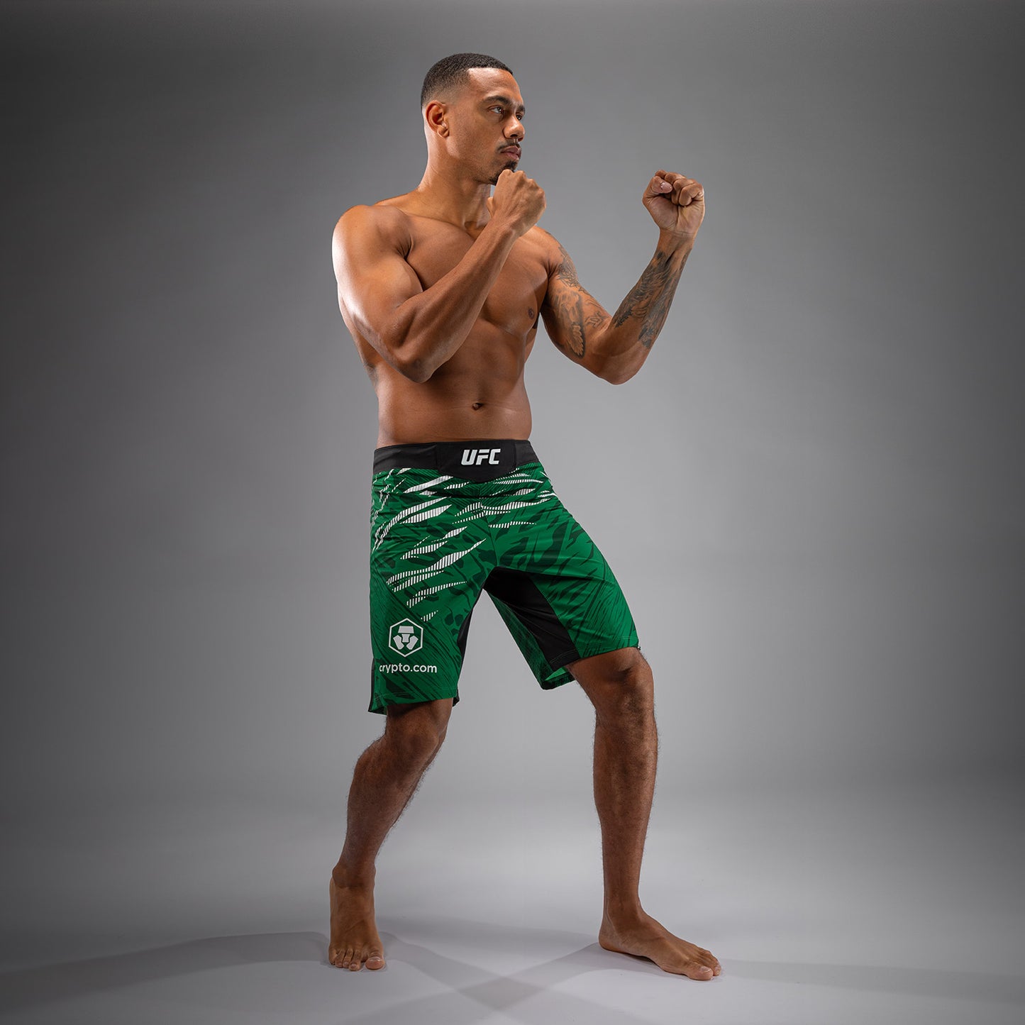 UFC Fusion by Venum Authentic Fight Night Fight Shorts voor Heren - Lang Fit - Groen