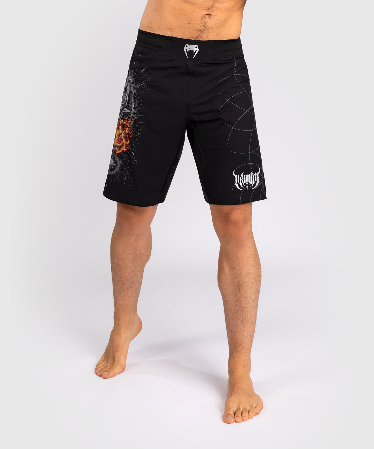 Venum Gladiator 5.0 Heren Gevechtsshort - Zwart/Zilver